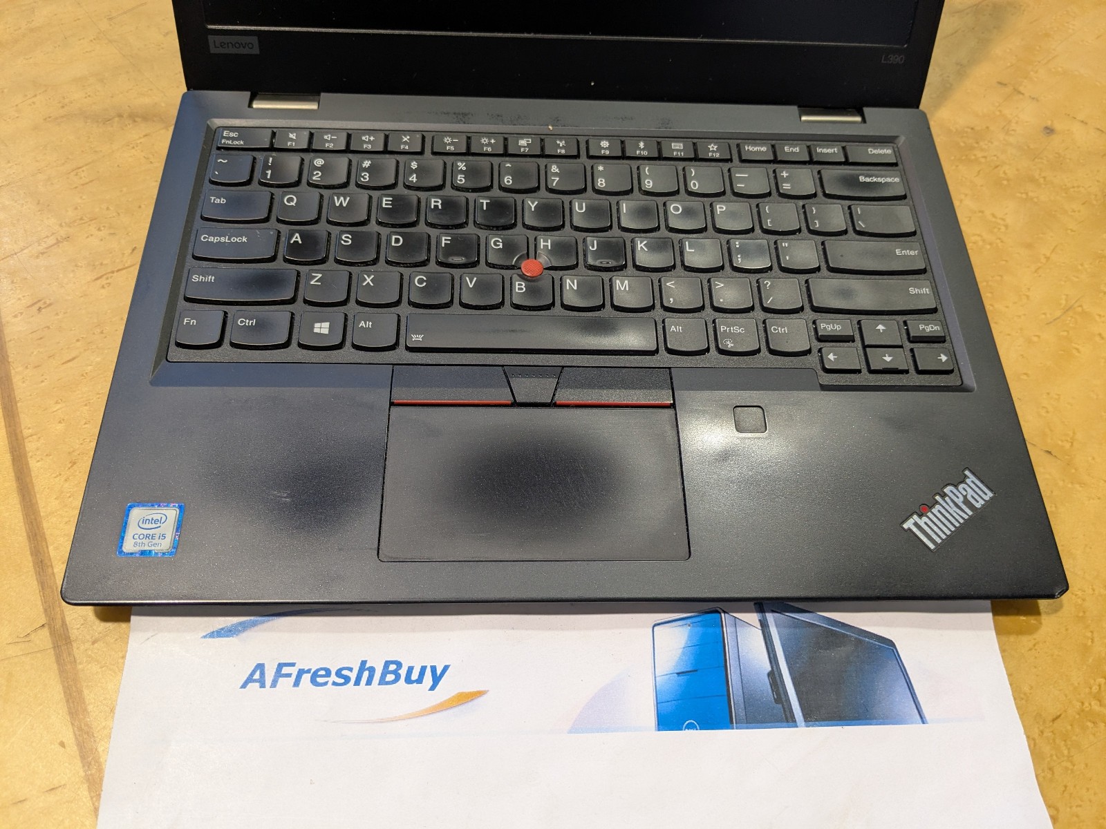 Lenovo ThinkPad L390 Laptop Core i5-8265U 1.6Ghz 8GB Ram 256GB SSD No OS/AC