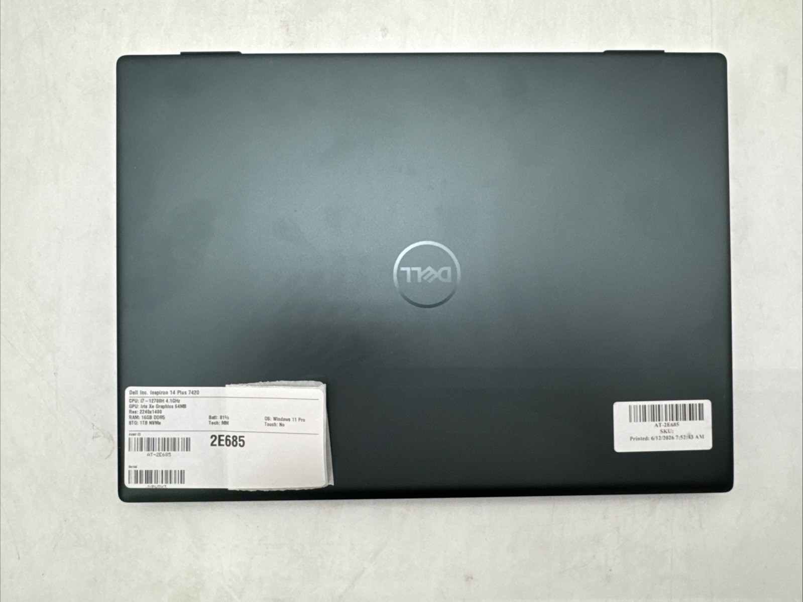 Dell Inspiron 14 Plus 7420 Core i7-12700H 2K 16GB DDR5 1TB NVMe W11P