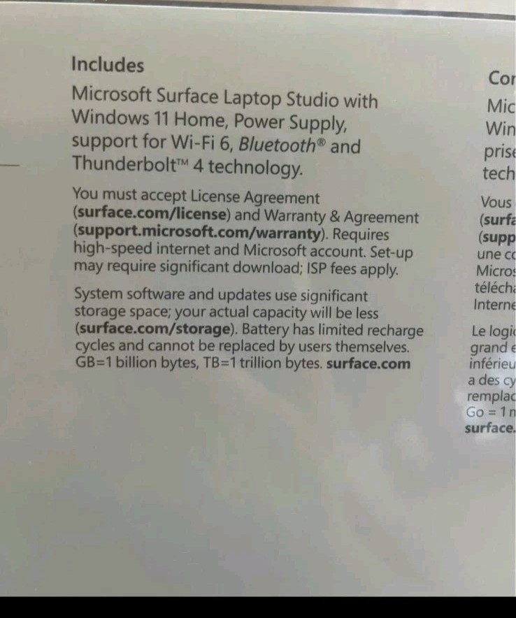 Microsoft Surface Laptop Studio 14.4″ Touch (256GB SSD, Intel Core i5 11th Gen.,