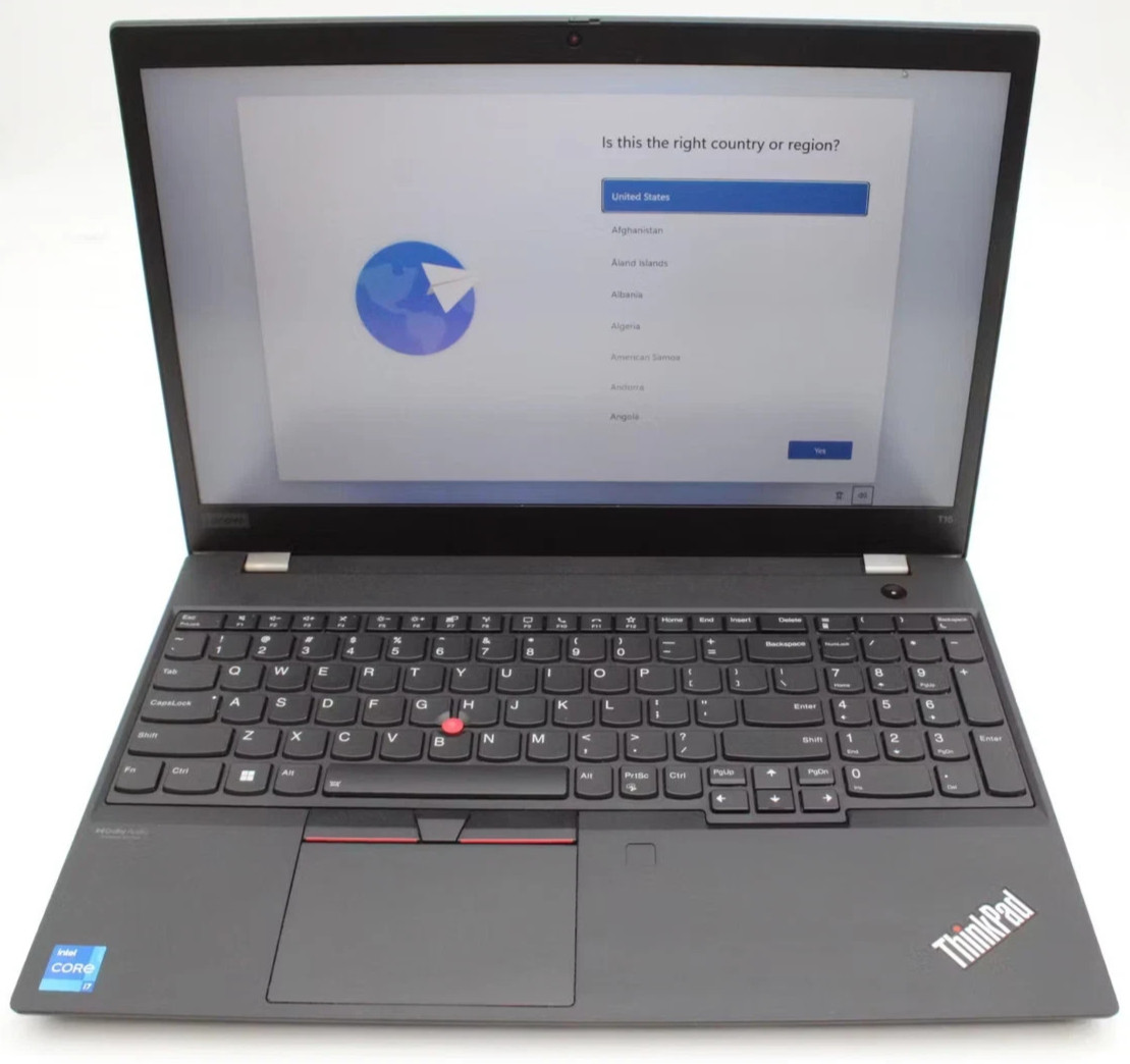 Lenovo ThinkPad T15 Gen 2i i7-1165G7, 256GB NVMe, 16GB RAM