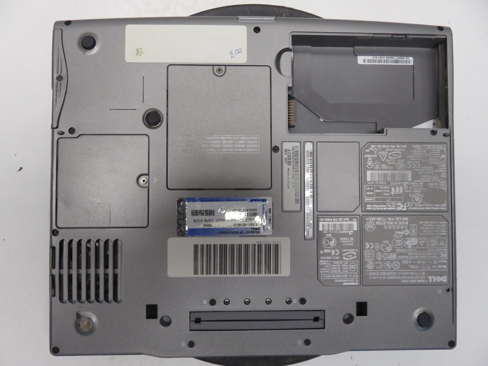 Dell Latitude D600 Pentium M 1.6GHz 512 MB 40 GB WIN XP No Batt