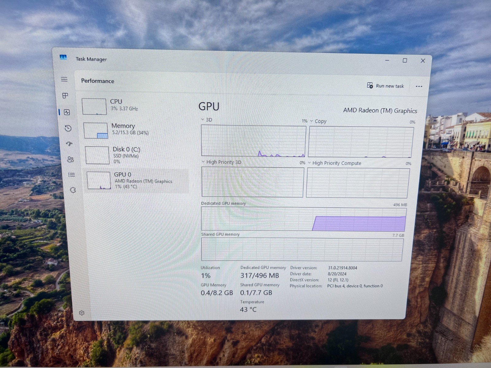 HP 27″ Touchscreen All-in-One PC Ryzen 7 7730U 16GB RAM 1TB NVMe SSD Win 11 WiFI
