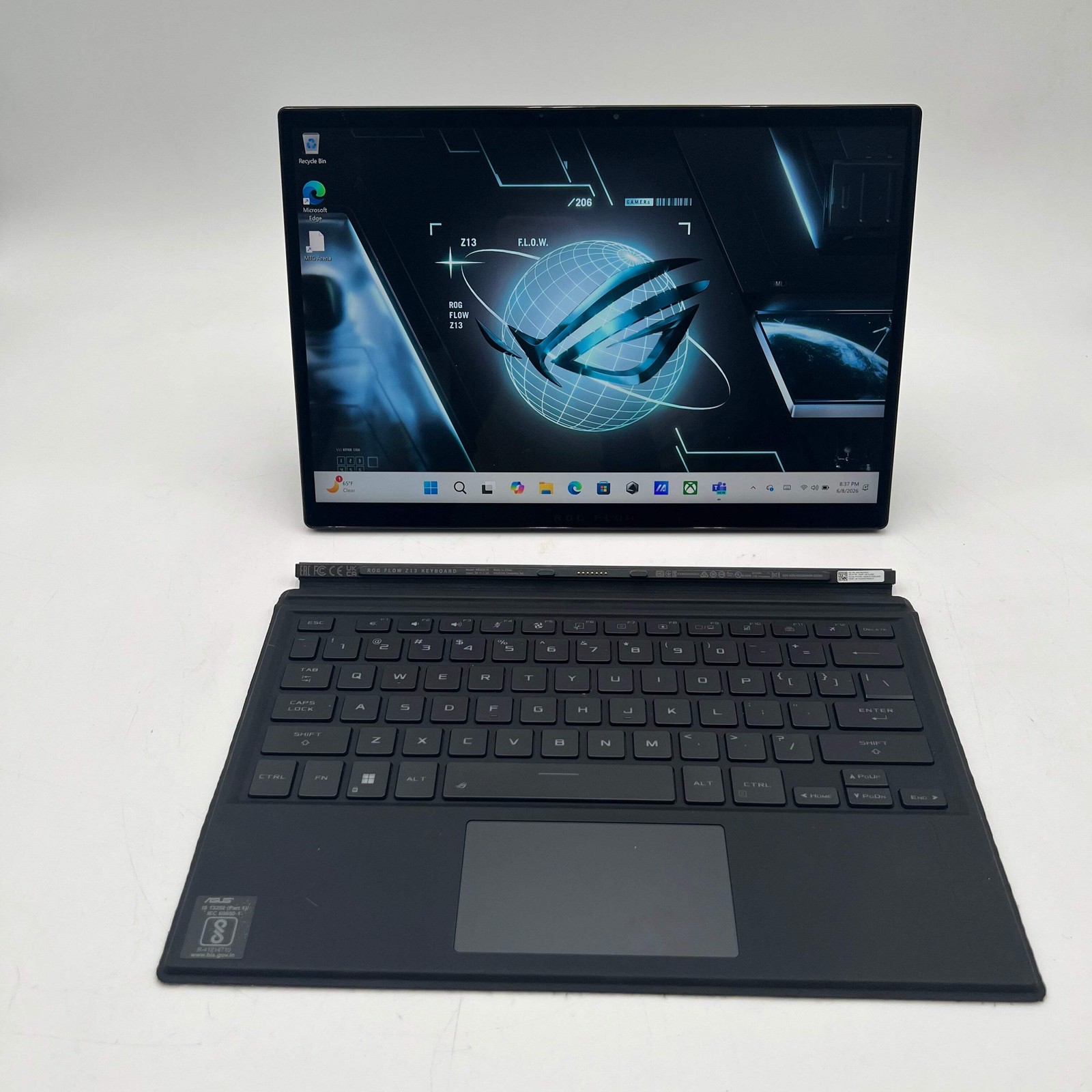 Asus Rog Flow Z13 GZ301Z 13-inch Core i5 12th Gen 16GB RAM Iris Xe Graphics Used