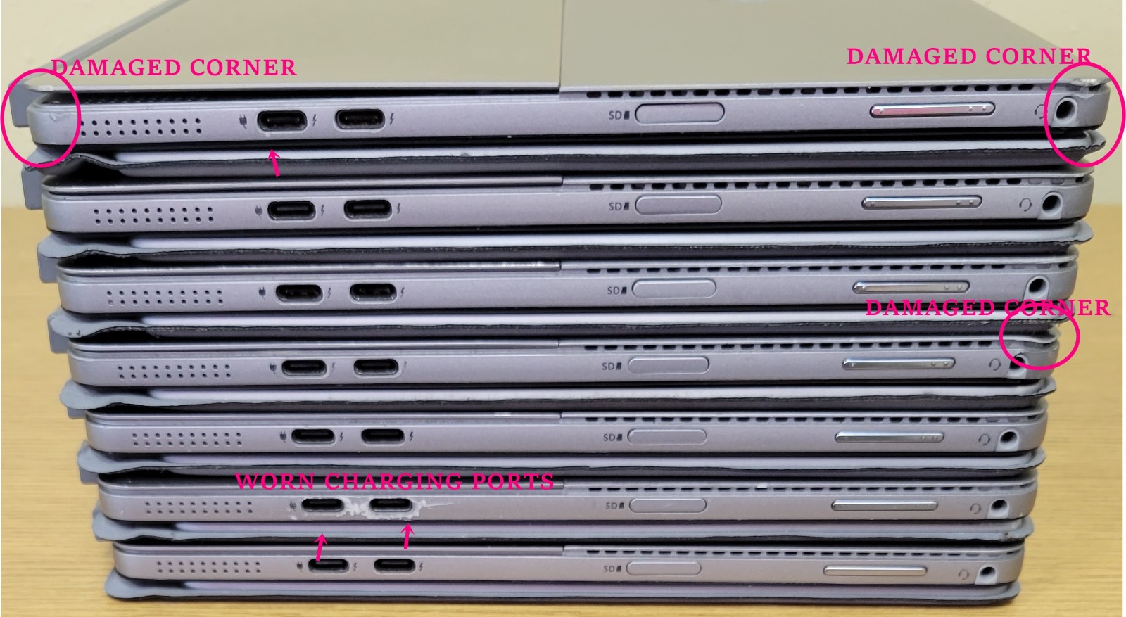 (Lot of 7)Dell Latitude 7210 2-in-1 i7-10610U 1.80GHz 16GB 256GB NVMe No OS