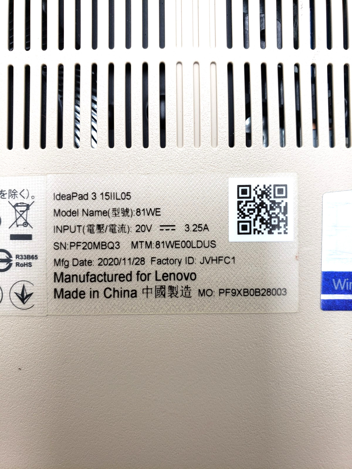 Lenovo ideapad 3 Intel Core i5-1035G1 12GB RAM 1TB SSD 15.6″ Win 11 Home Laptop.