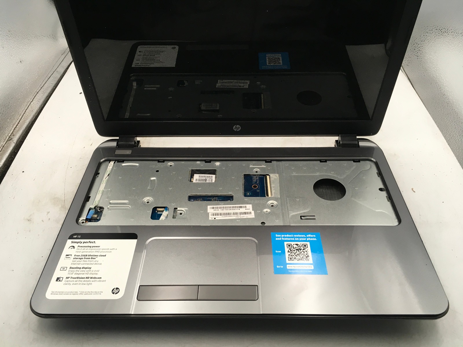 HP 15 G019WM – FOR PARTS/REPAIR – AMD E1-2100 – 4GB RAM – NO OS – 15″ – READ -BB