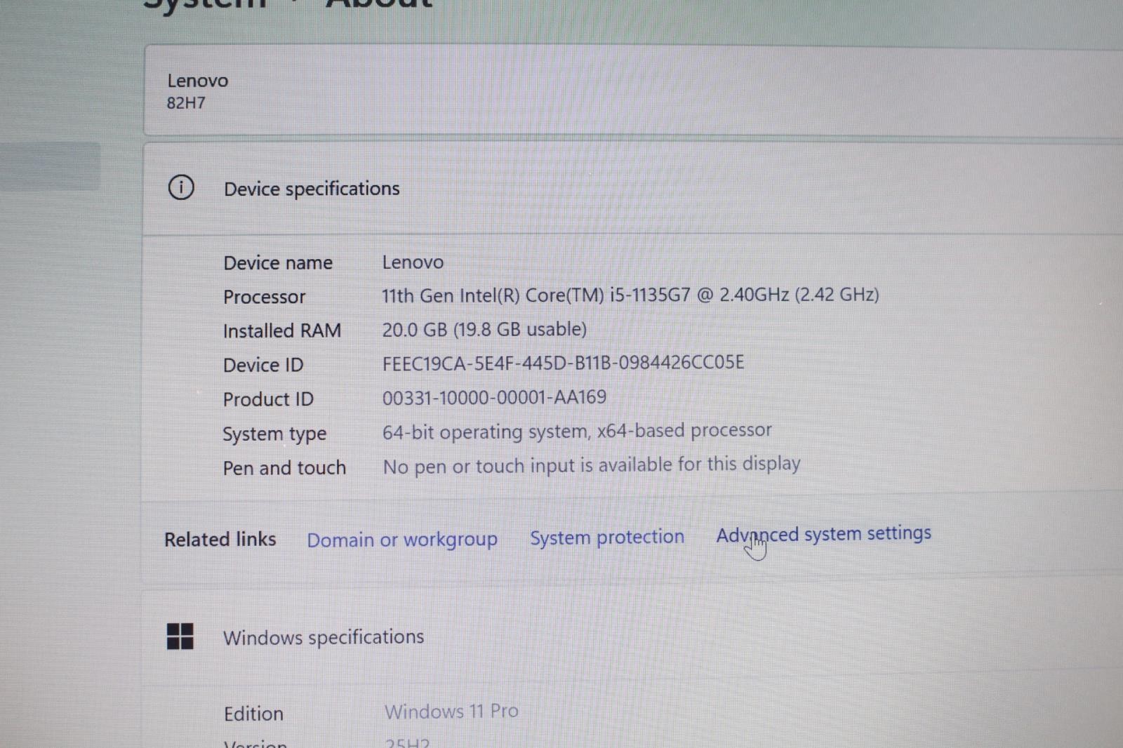 Lenovo IdeaPad 3 14ITL6 14″ Laptop i5-1135G7 20GB RAM 512GB Win 11 Pro
