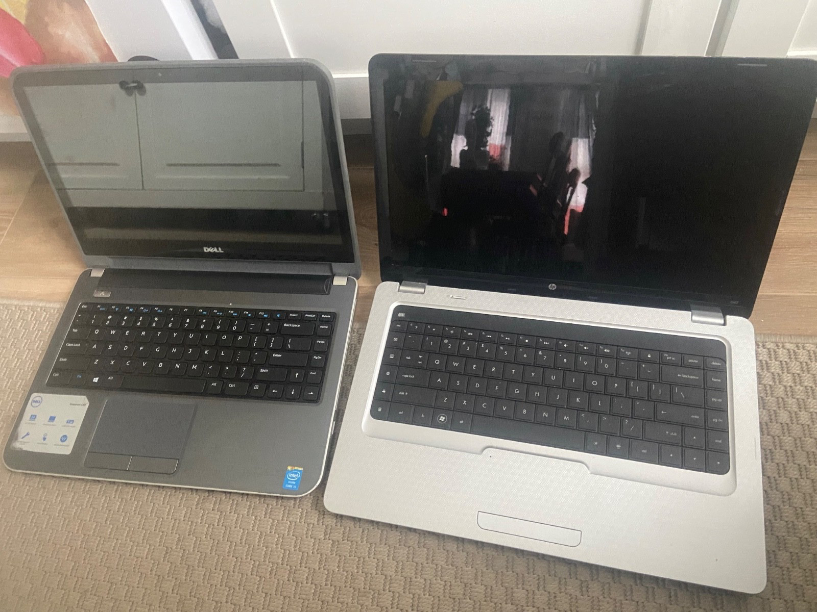 Laptop LOT – Dell Inspiron 14R 5437 & HP G62 – NO HDD/OS – Boots to Bios
