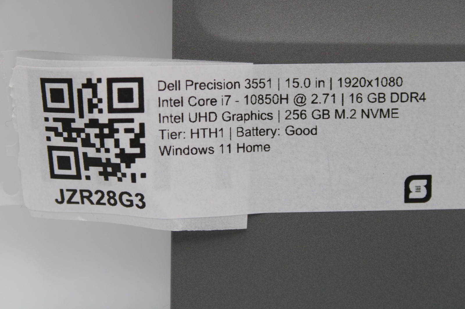 Dell Precision 3551 _ i7-10850H _ 16GB / 256GB _ NVIDIA P620 _ W11H