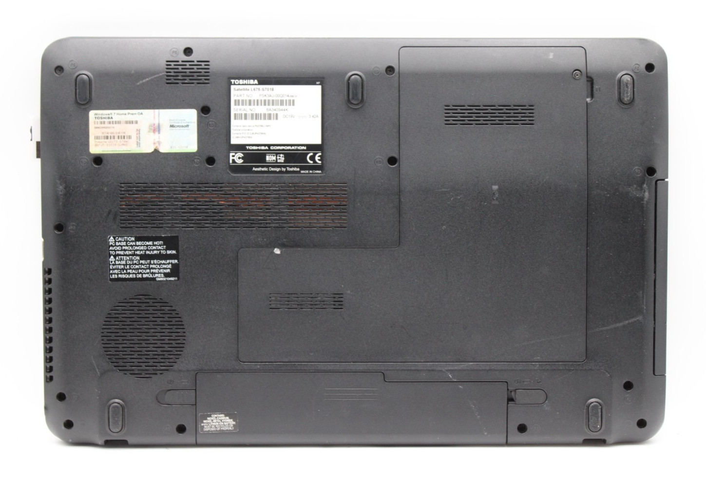 Toshiba Satellite L675 i3-350M@2.26GHz 4GB DDR3 NO STORAGE OR OS *USED/TESTED*