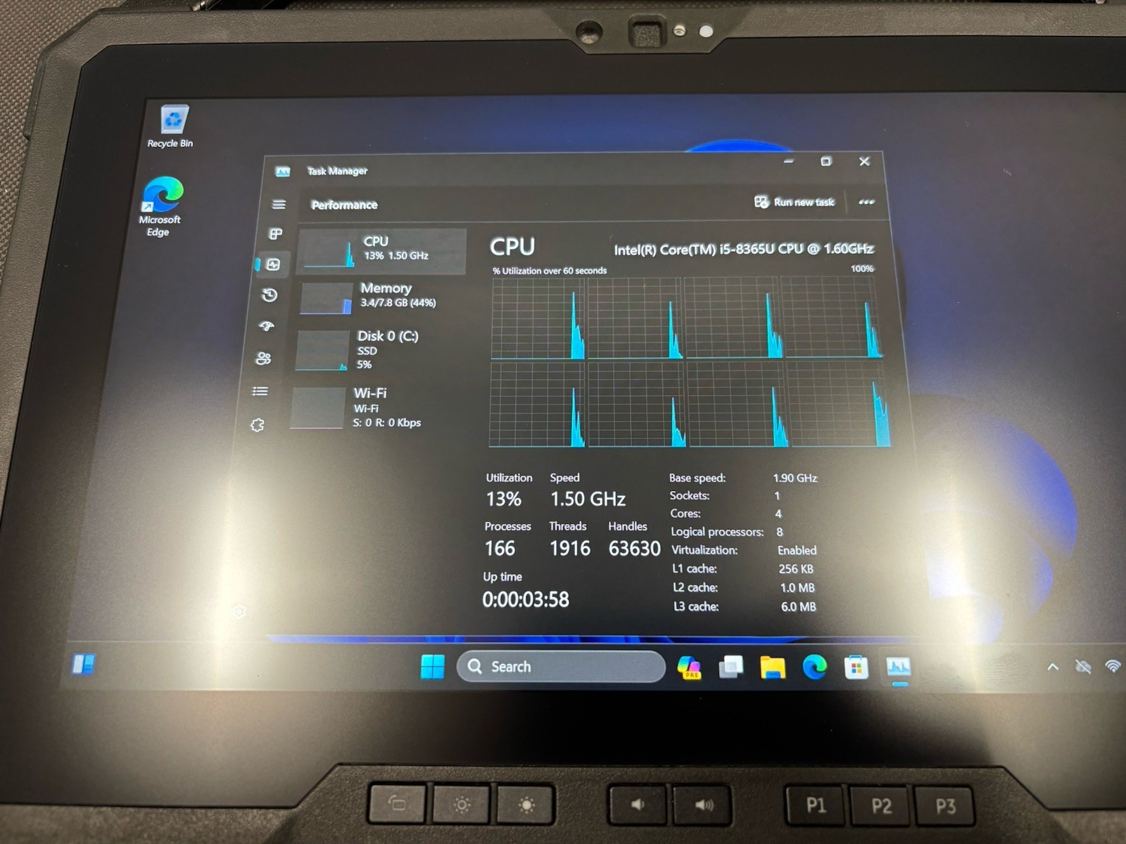 Dell Latitude 7220 Rugged Extreme 12″ i5-8365U 8GB RAM 256GB NVMe W11P J12206