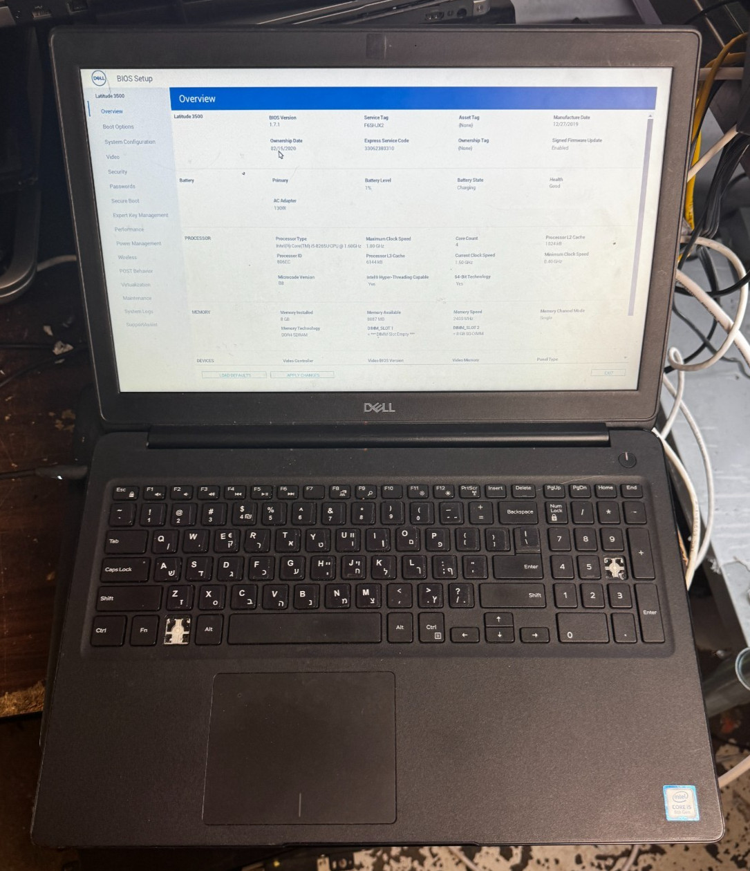 Dell Latitude 3500 Core i5-8265U, 8GB RAM 15.6″ Laptop *READ #6158