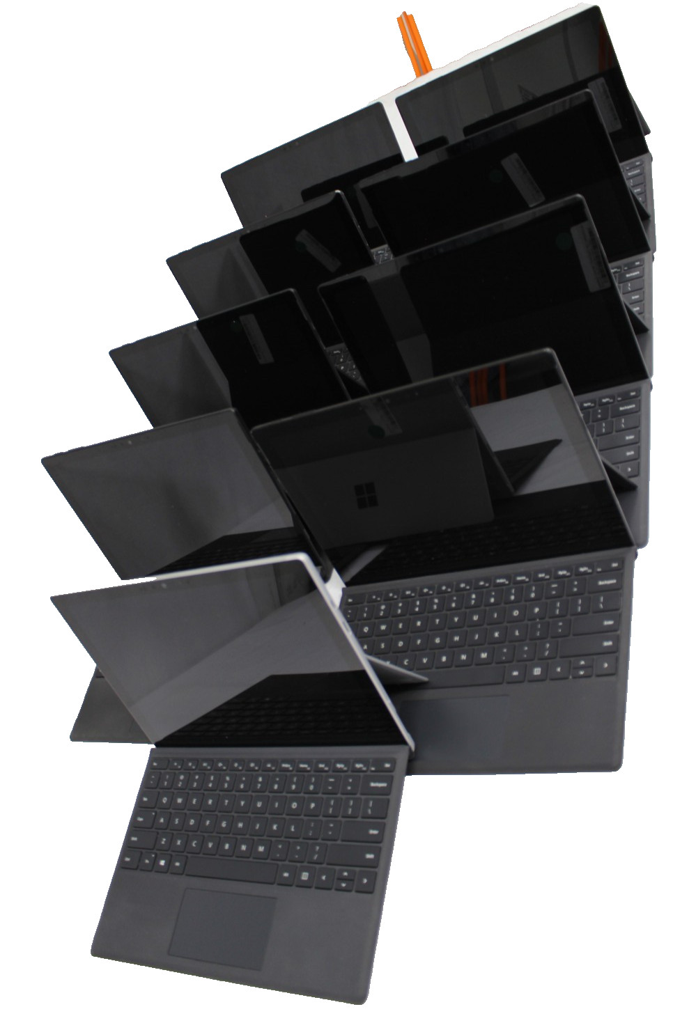 Lot of 9 Microsoft Surface Pro 7 1866 Mix i5 i7 16GB 512GB SSD w/keyboard No OS