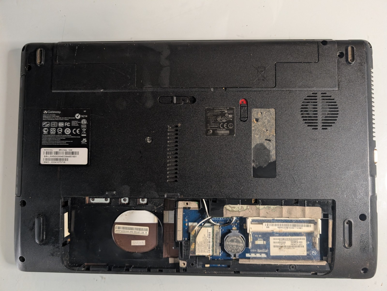 ​Gateway NV55C03u Laptop Black BROKEN SCREEN No Charger AS-IS For Parts