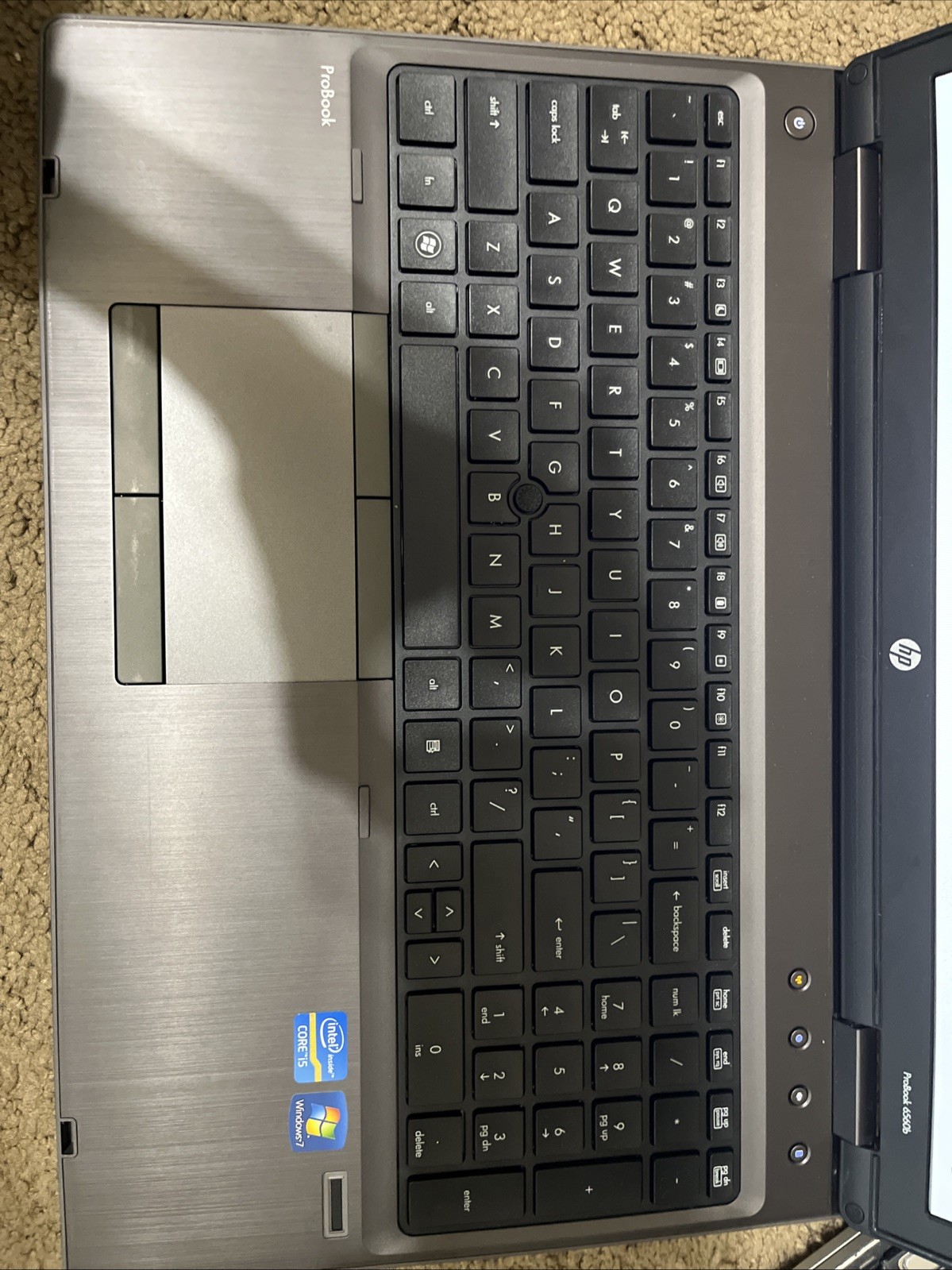 HP PROBOOK 6560B – BOOTS TO BIOS – INTEL I5 3230M – 4G RAM No Hard Drive