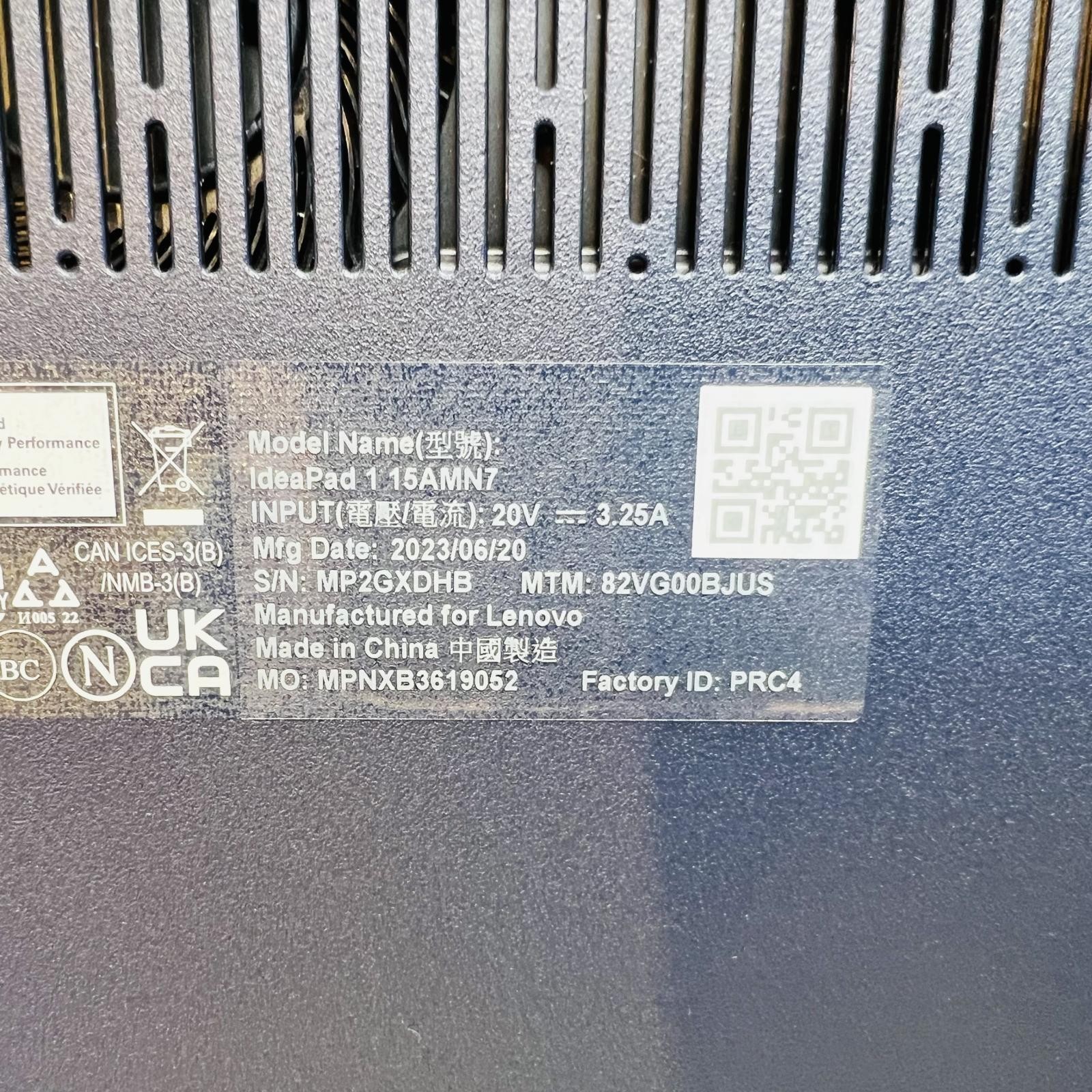 LENOVO IdeaPad 1 15AMN7, 15.6″ FHD, Ryzen 3 7320U, 8GB, 256GB SSD, Abyss Blue