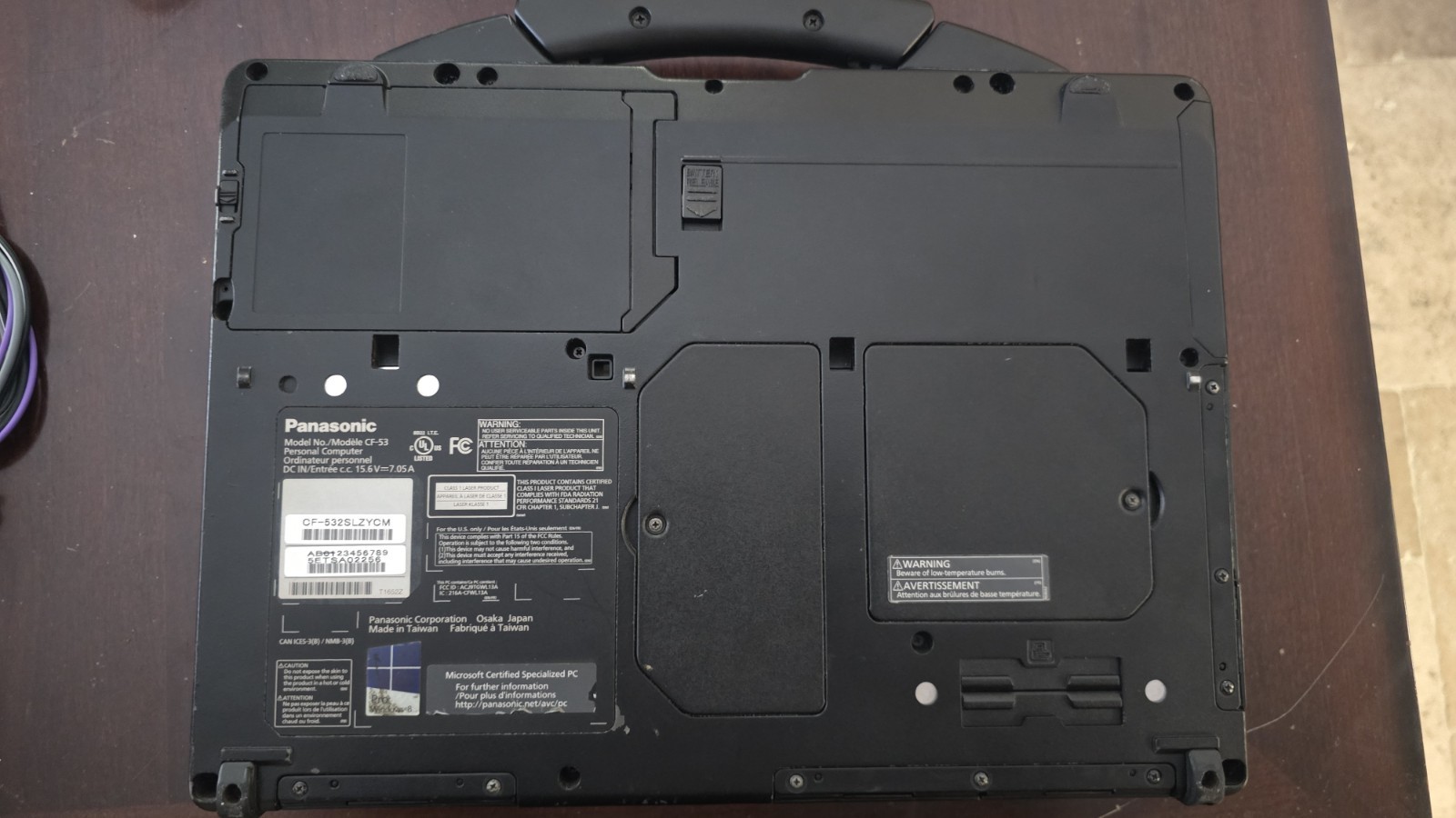 PANASONIC Toughbook CF-53 14″ Laptop I5-2520M 4GB DVD WIN 10 Pro w/ charger