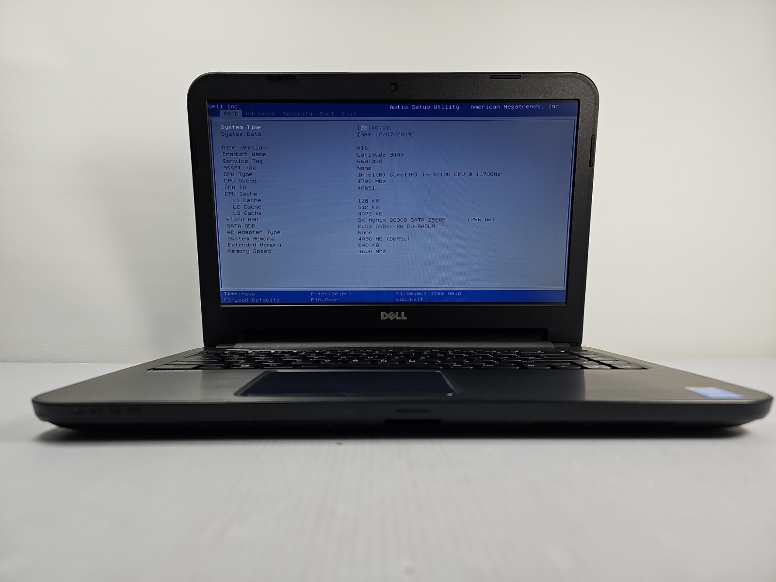 DELL LATITUDE 3440 Intel Core i5 1.7 GHz 4 GB NO HDD LAPTOP COMPUTER