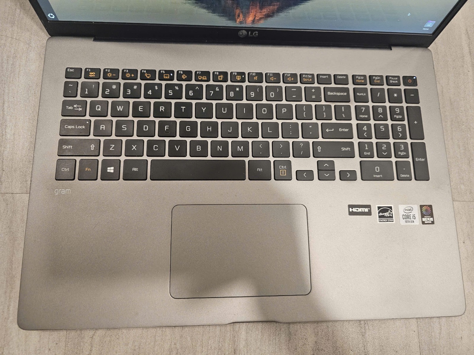 LG Gram 17 2020 Core I5 10th 16GB RAM No SSD with skin cover screen protector