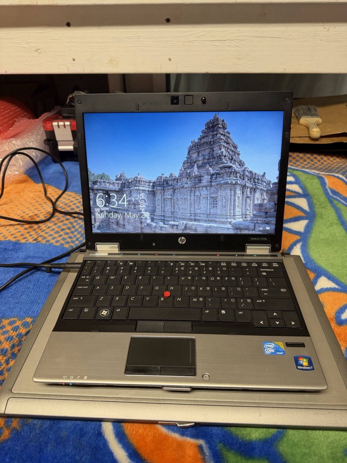 HP EliteBook 2540p Core i7, Win10pro64, 60GB, 6GB DVD-RW, Wifi, #005