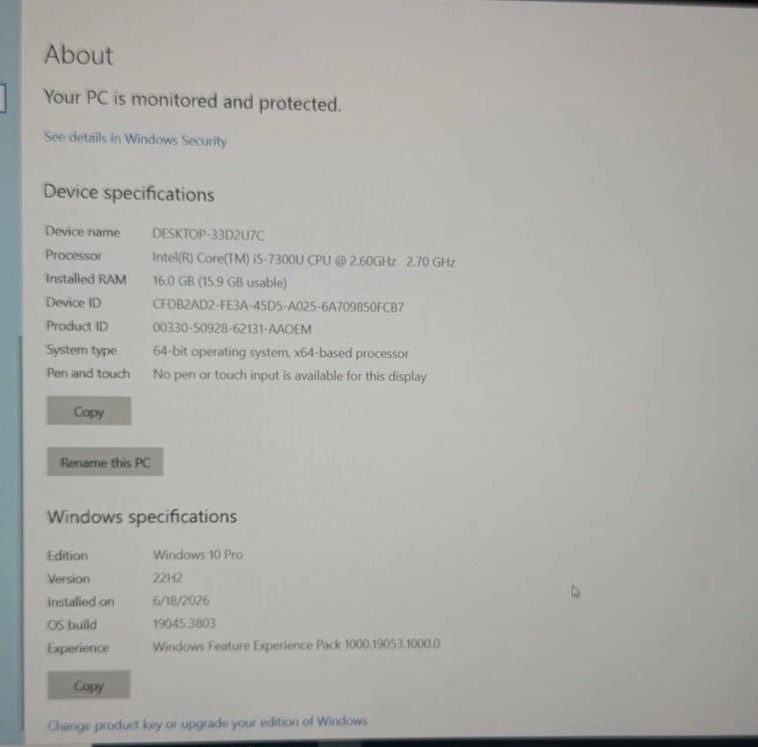 Dell Latitude 7280 13″ Laptop i5 16GB RAM 256GB SSD Win 10 Pro Ultrabook