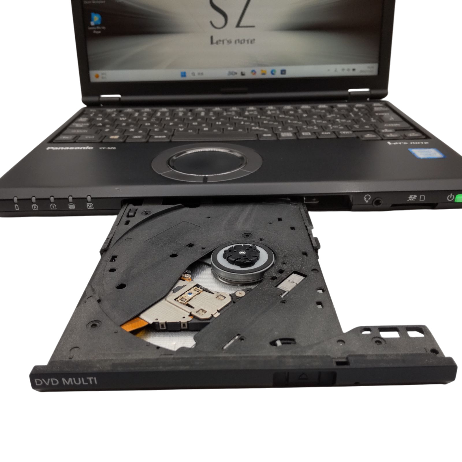 Panasonic Let’s Note CF-SZ6 i7-7500U 8GB 512GB SSD DVD 12.1 Win11 Pro Black Used