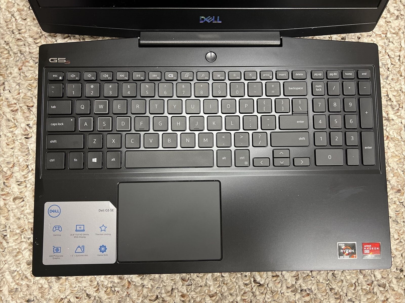 Dell G5 SE 5505 – 15.6 inch (512GB, AMD Ryzen 7, 2.90GHz, 8GB) Notebook/Laptop