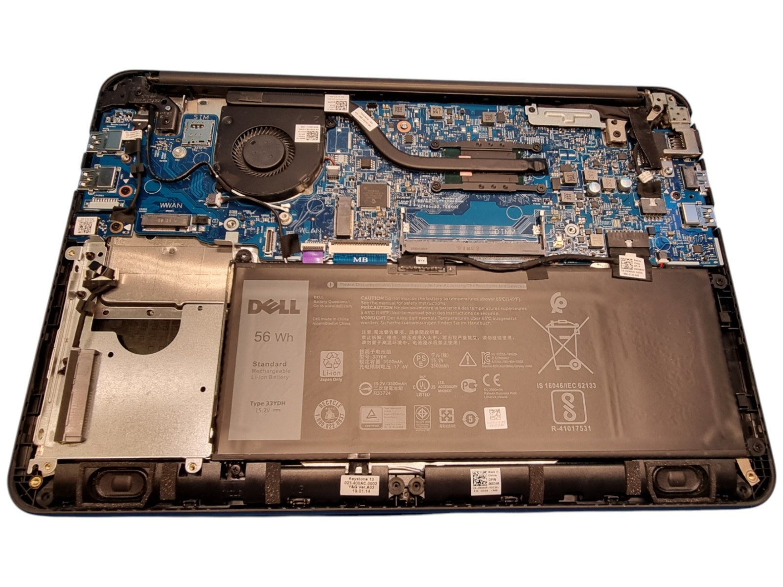 LOT OF 3 – Dell 3380’s 13.3″ i3 Win 10 Pro NO HDD NO RAM NO PWR CORD