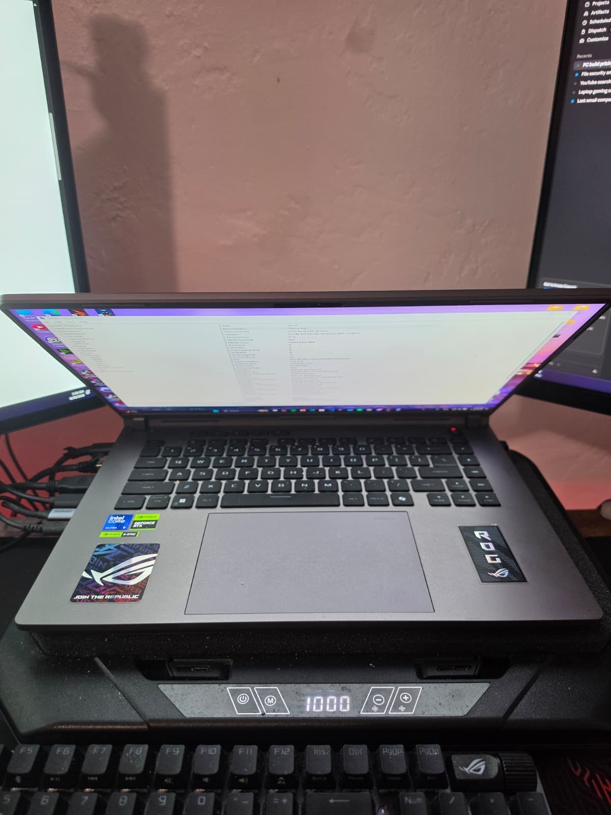 ASUS ROG Strix G16 2.5K Gaming Laptop Intel Ultra 9HX 275 32GB 2TB RTX 5070 Ti