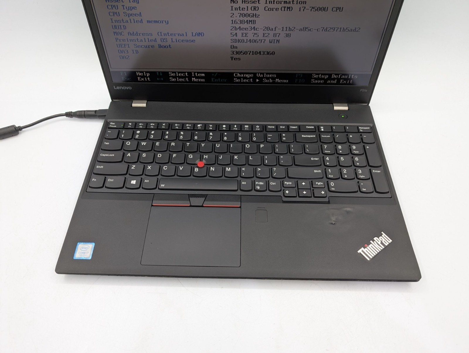 Lenovo ThinkPad P51s 15.6″ Display Intel Core i7-7500U 2.70 GHz Black Laptop