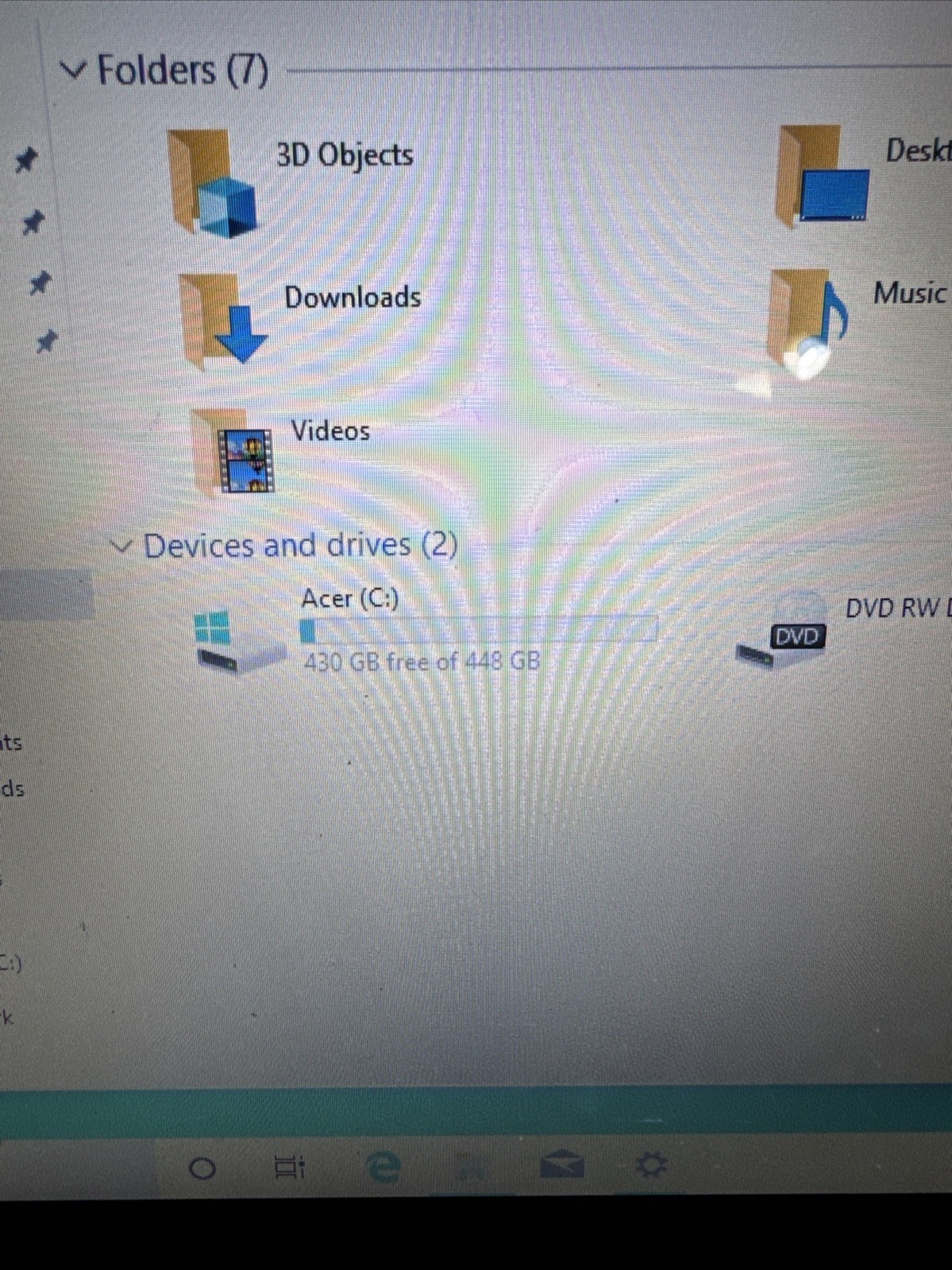 Cracked Acer Aspire v5-571P i3-3227U 1.9ghz 4GB RAM 500GB HDD Win 10 H For Parts