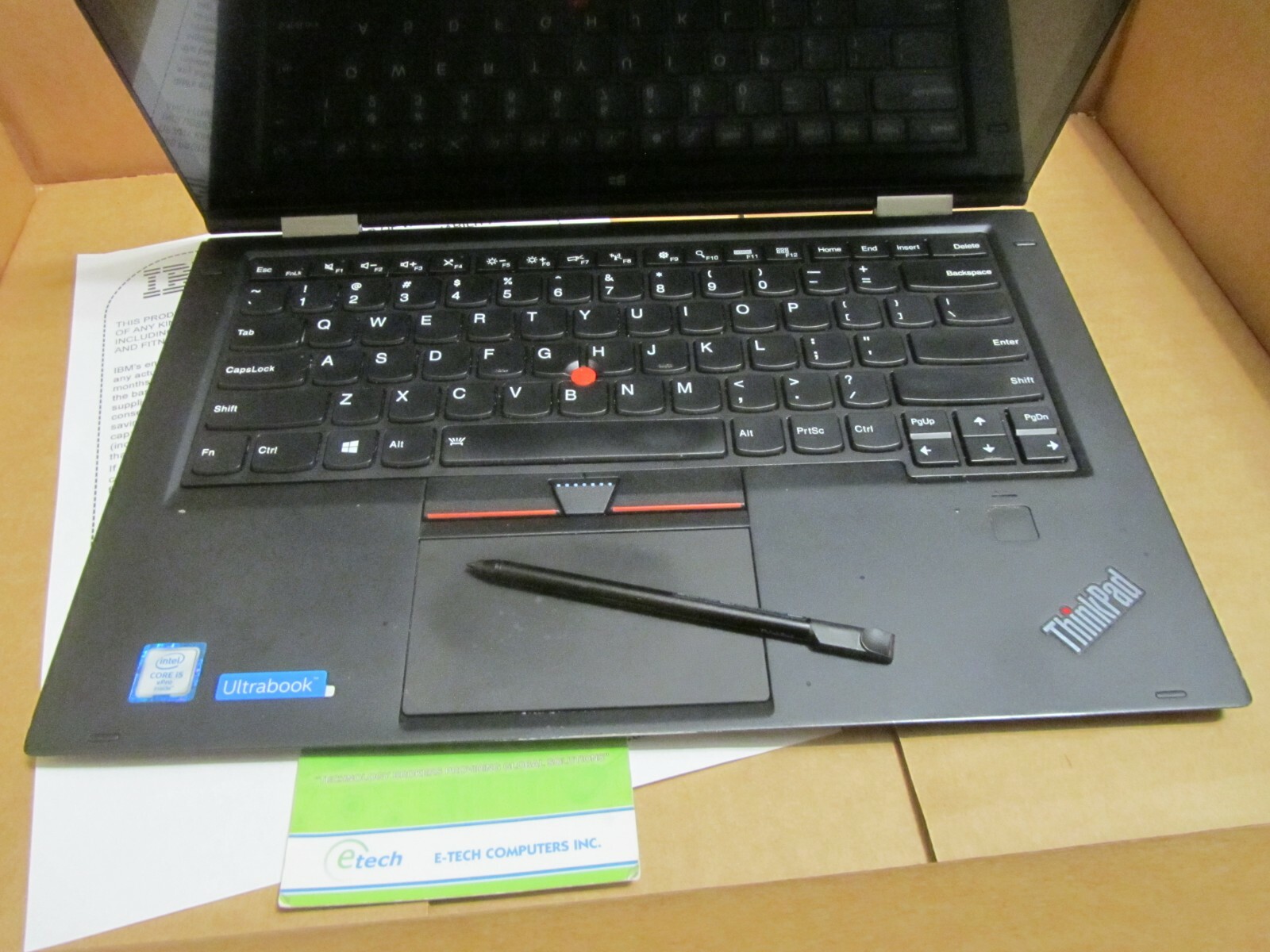ThinkPad X1 Yoga i5-6300U 8GB RAM 512GB SSD, 14″ WQHD 2560×1440 Touch Screen pen