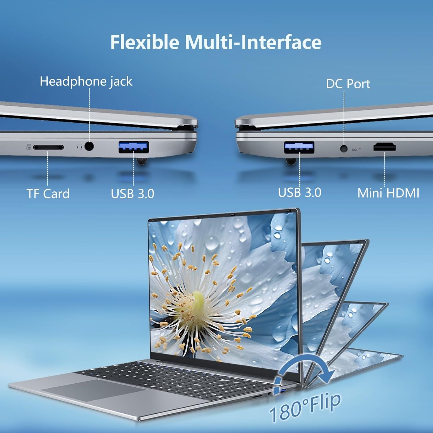 Windows 11 Laptop , Lap Top PC Core M3-6Y30(Beat N4000), 8GB RAM 256GB SSD