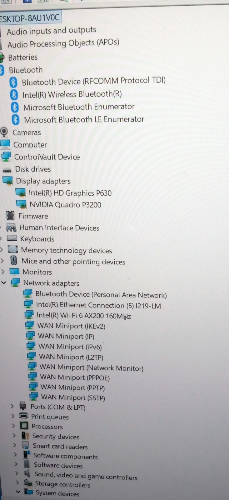Dell Precision laptop 7720 E3-1505M 3.0-4.0Ghz 12GB 256GB NVIDIA P3200 AX200 UHD