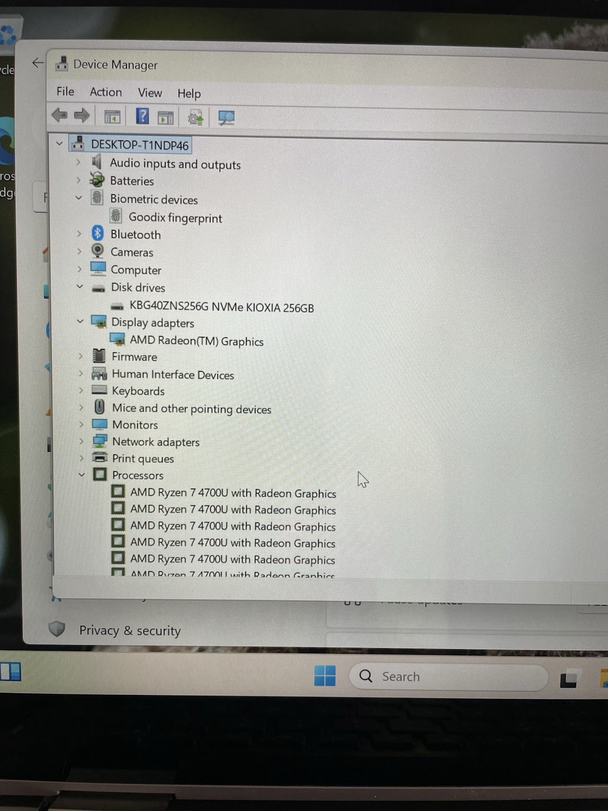 DELL Inspiron 7405 Ryzen 7 4700U 16Gb RAM 256Gb NVMe 2-in-1 Touch Win11Pro