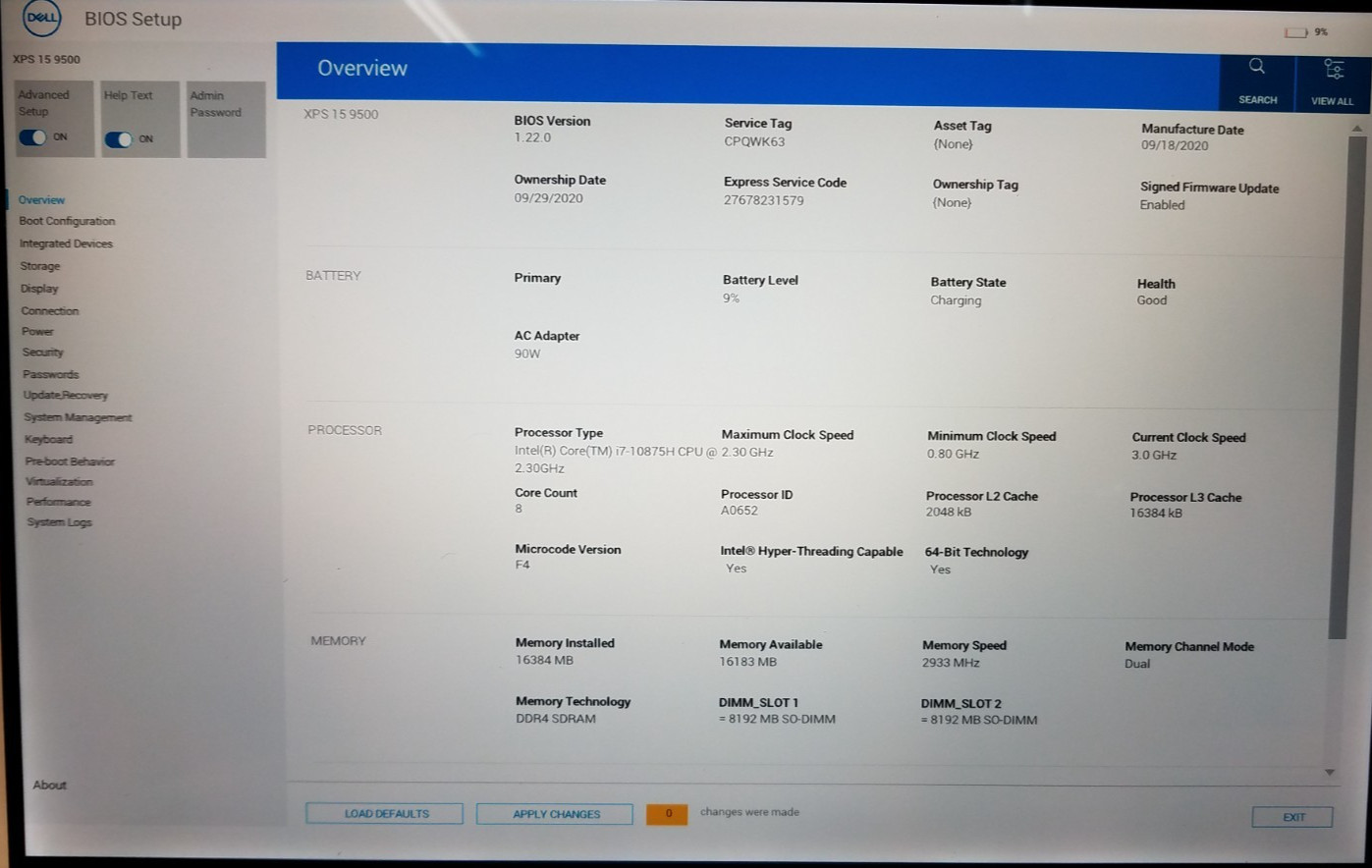 Dell XPS 15 9500, i7 10th Gen CPU, 16GB RAM, 512GB NVMe, GTX 1650, Lot of 3