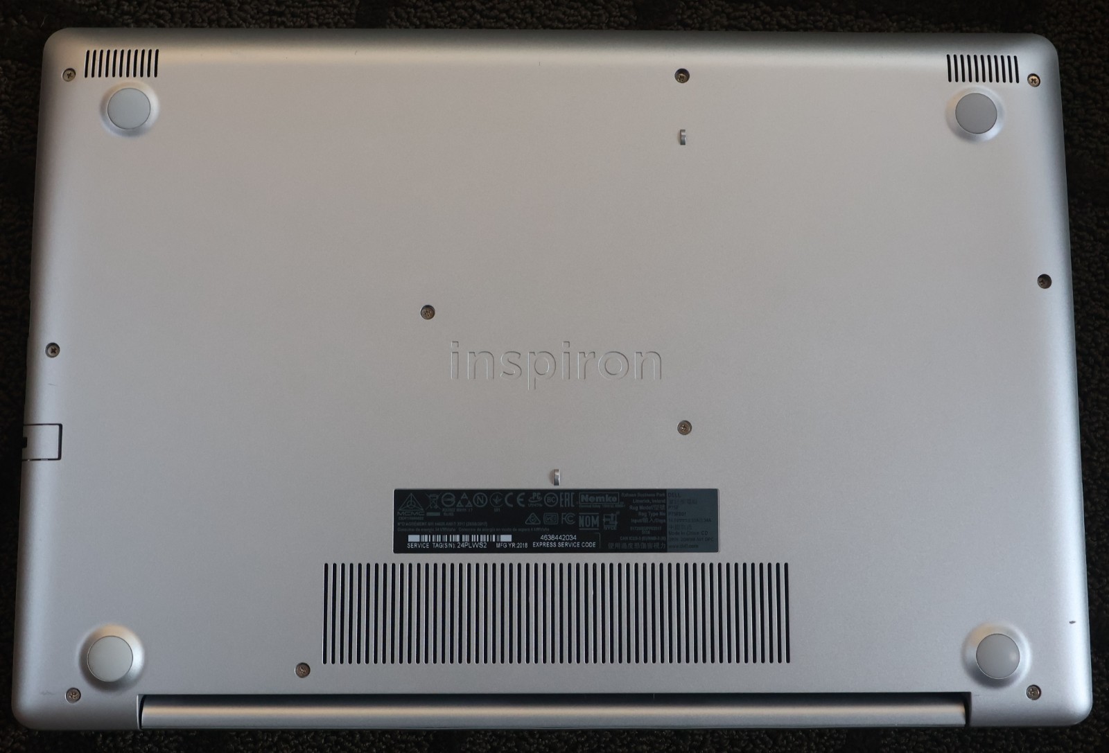 Dell Inspiron 15 5570 – Intel Core i3-8130U – 4GB DDR4 RAM – 1 TB – Weak Battery
