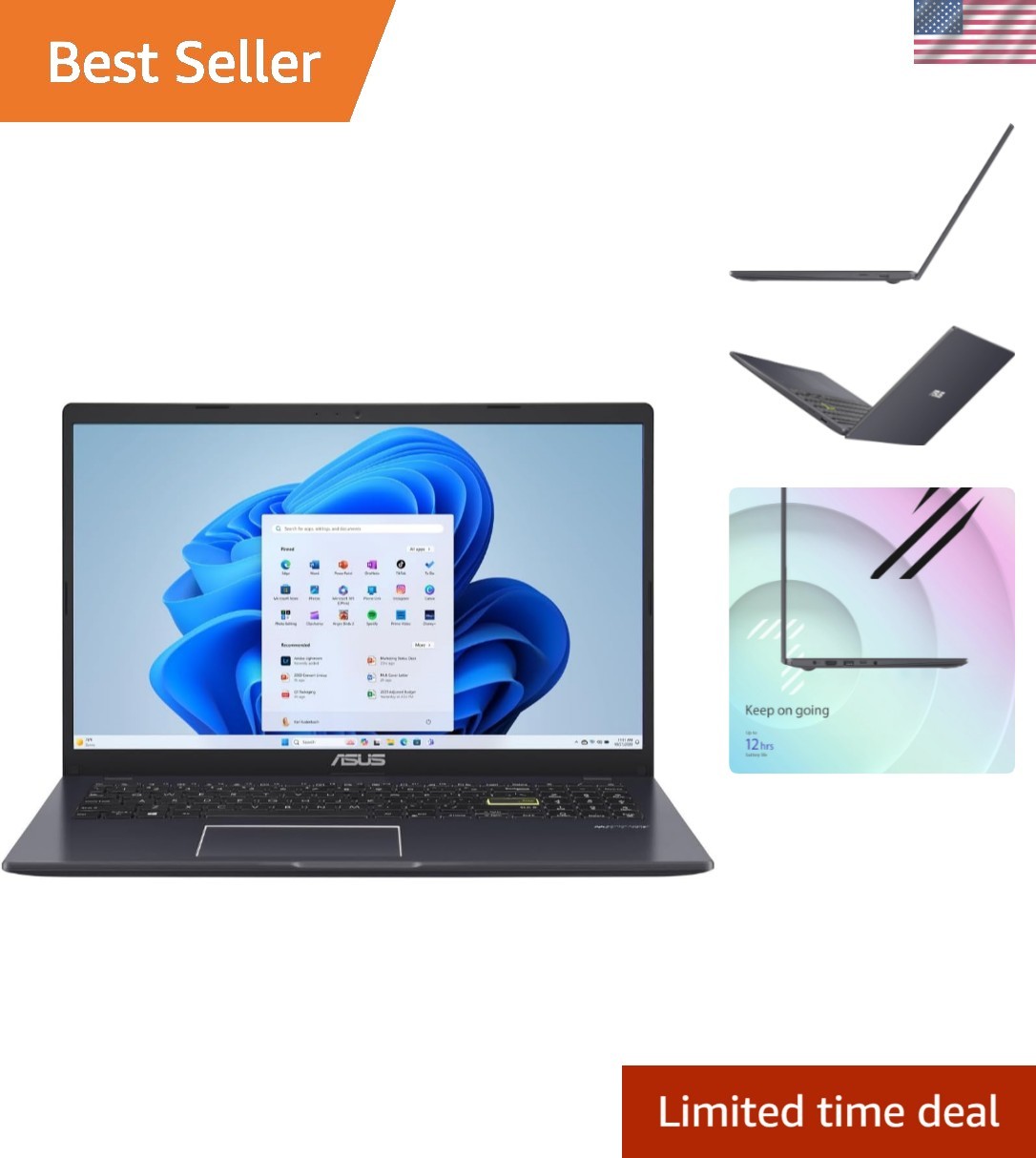 Lightweight 15.6” By Asus: Vivobook Go with SonicMaster for Perfect Sound