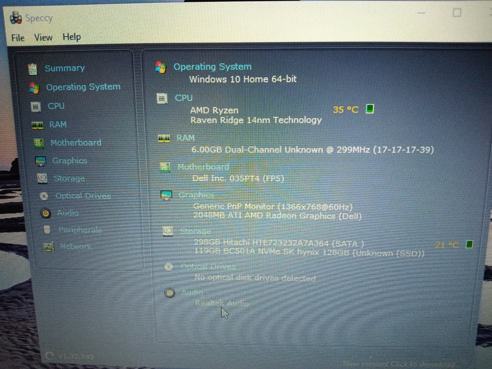 Dell Inspiron 3505/Amd Athlon Silver 3050u 2.30ghz/8gb/128gbSSD/Windows 10 Home