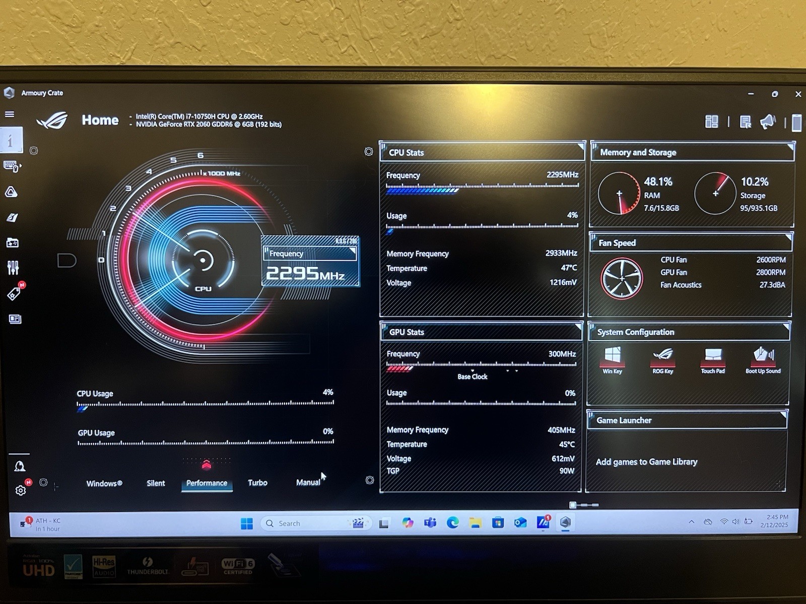ASUS – ROG Zephyrus M15 15.6″ 4K Ultra HD Gaming Laptop