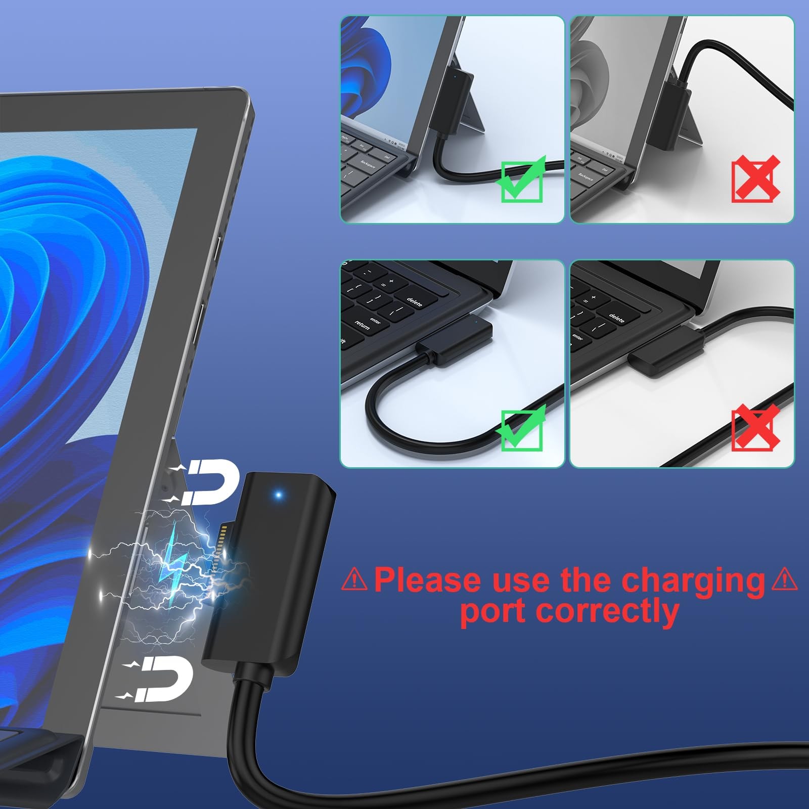 MS Surface Dock 11-in-1 Docking Station 4K@60Hz HDMI Travel Hub Pro/Laptop/Book