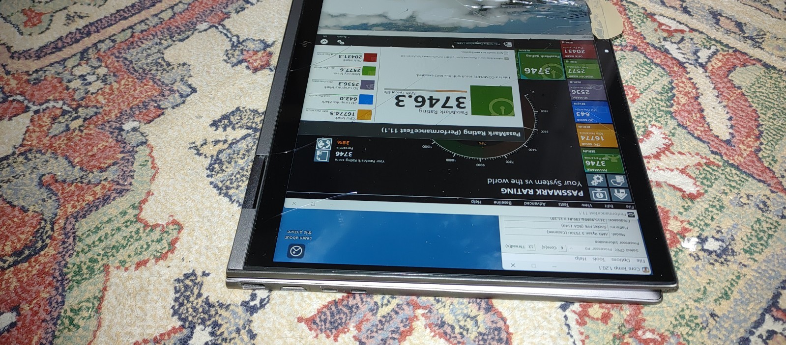 Broken HP Envy x360 15-EY Laptop 15.6″ Ryzen 5 7530U 2.0GHz Parts Repair Tablet