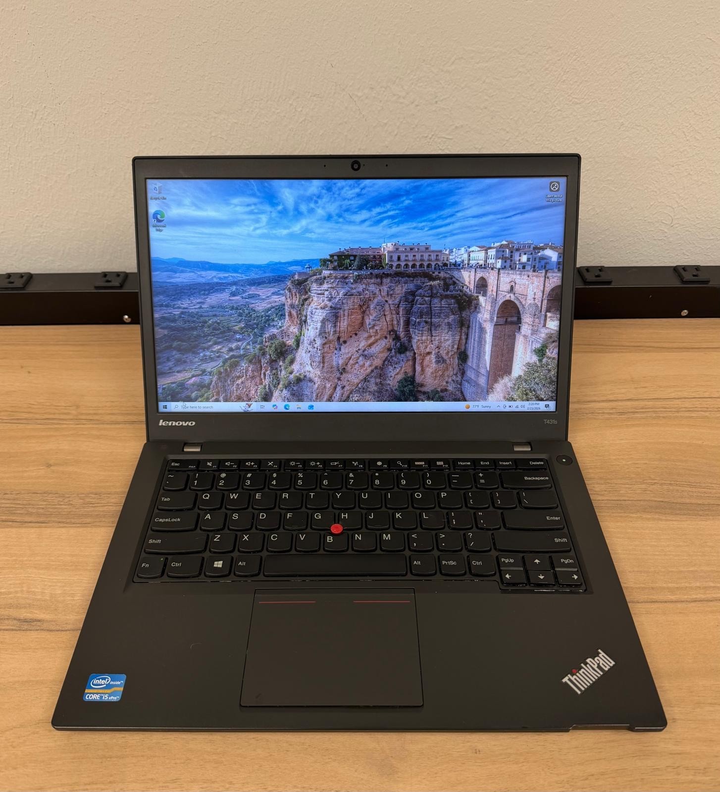 Lenovo ThinkPad 14 Inch T431s Laptop Windows 10 128GB SSD 4GB