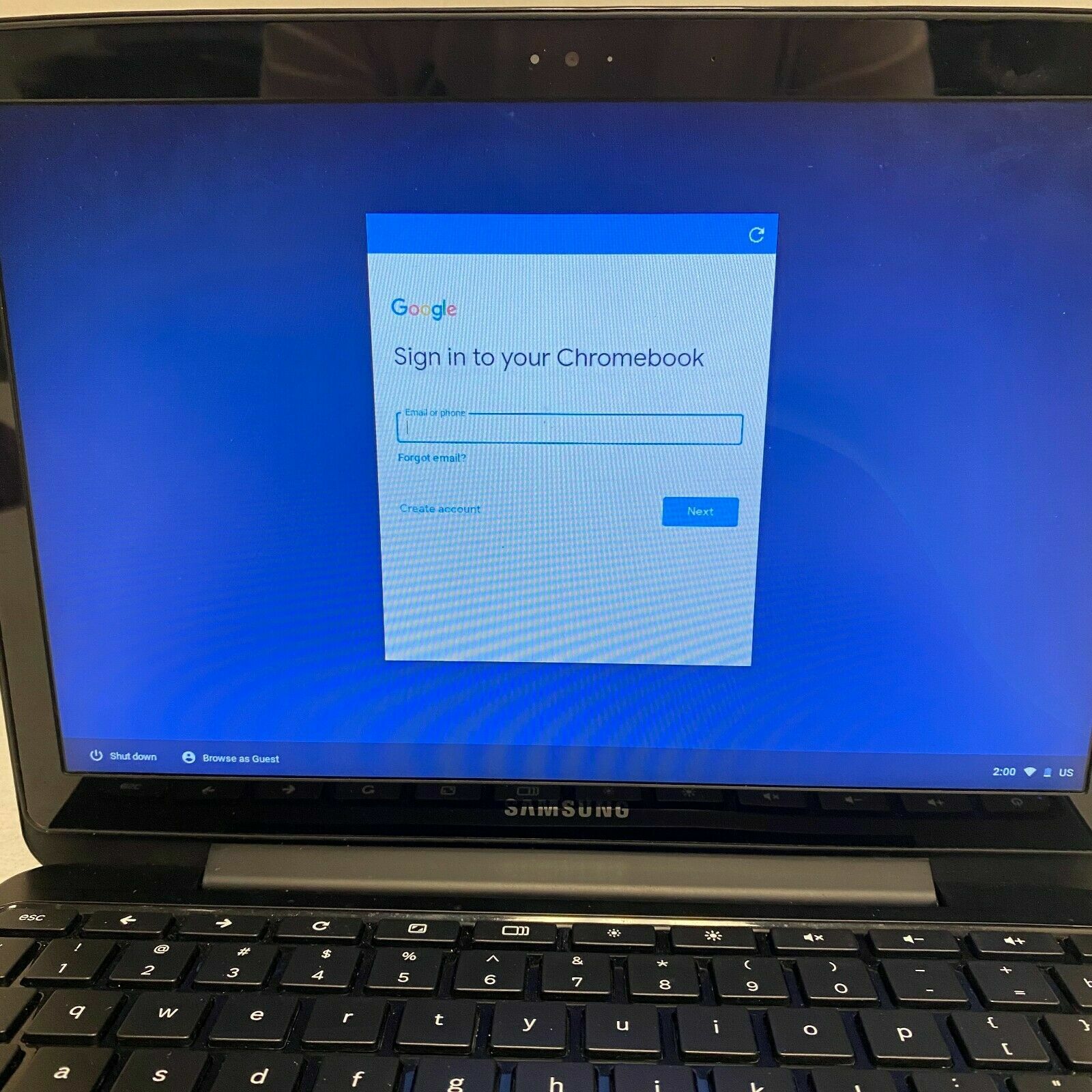 SAMSUNG XE500C21 Chromebook 12.1″ 2 GB RAM 16 GB SSD Chrome OS WiFi Webcam