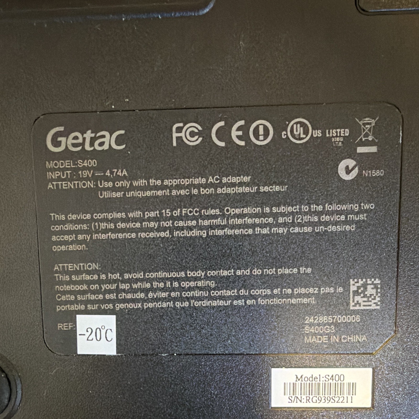 Genuine OEM Getac S400 Stylus Pen for S400 G1 G2 G3 Touchscreen Laptop Tested