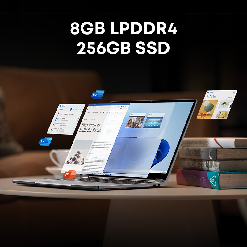 CHUWI 13.5” FreeBook 2-in-1 Windows 11 Laptop LPDDR5 12GB 512GB SSD Intel N100
