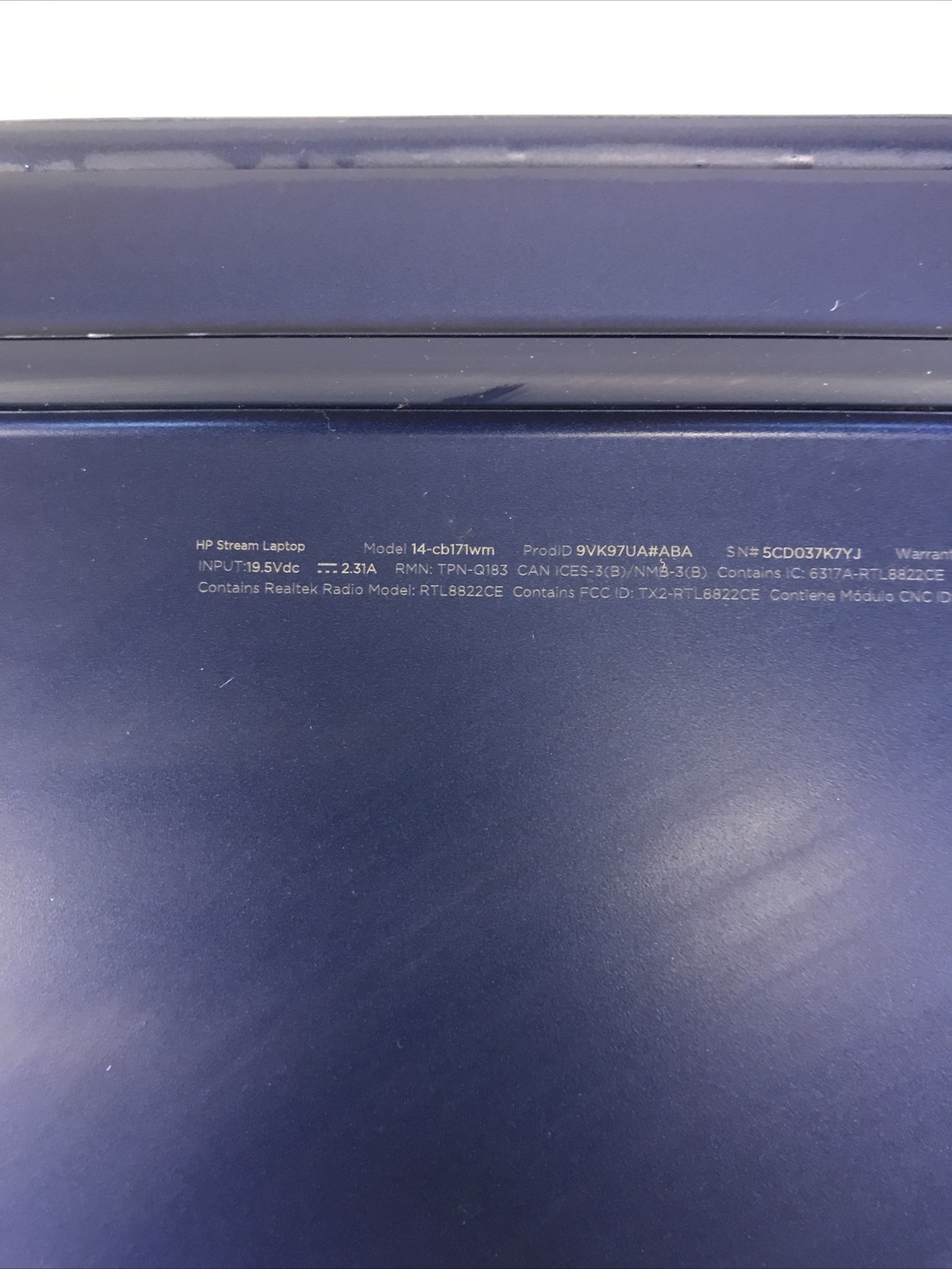 HP Stream 14-cb171wm Intel Celeron N4020 1.10 GHz 4 GB No HDD Boot to BIOS