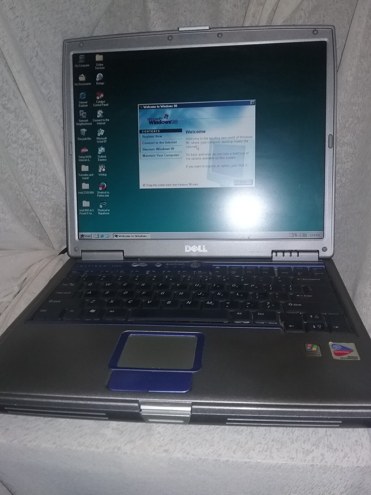 Windows 98 SE DOS Laptop Computer PC w WIFI & Working WEB BROWSER KernelEX USB