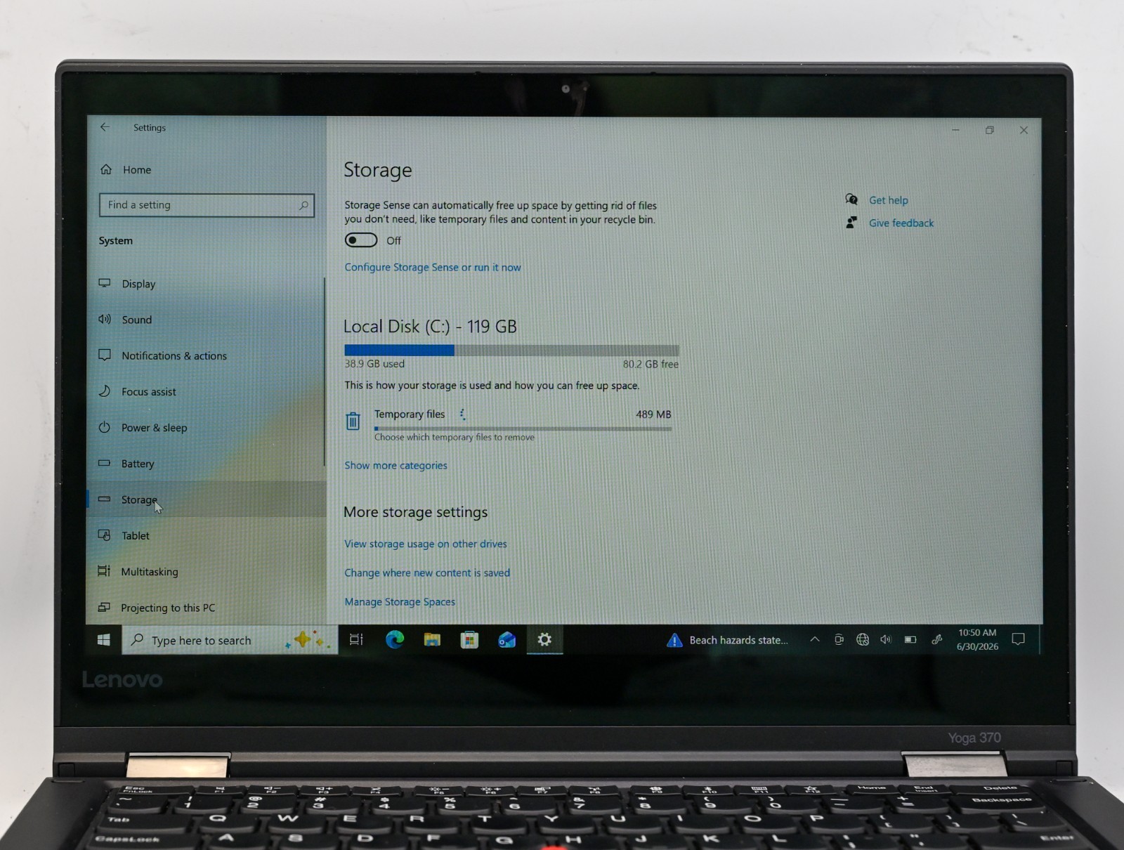 Lenovo Thinkpad Yoga 370 (2-in-1) i5-7200u 2.5GHz 8GB RAM 128GB SSD Windows 10 P
