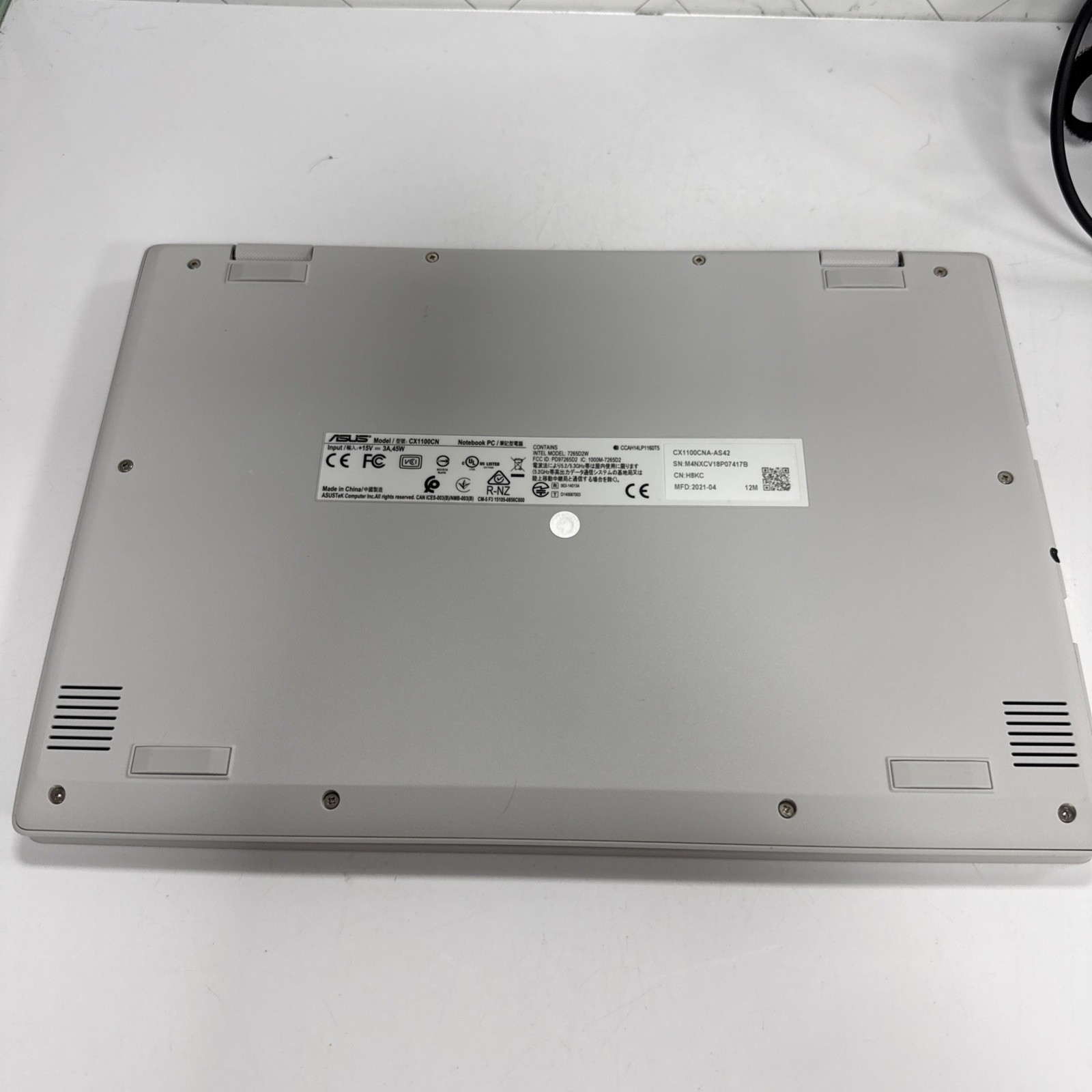 ASUS Chromebook CX1, 11.6″ HD NanoEdge Display, Intel Celeron N3350 Processor
